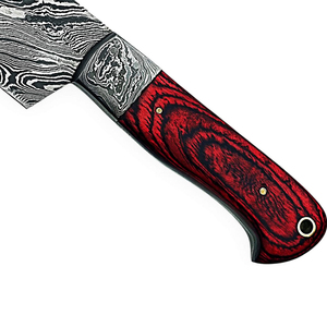 Cuchillo de Chef de Acero de Damasco Personalizable, Hecho a Mano, de Primera Calidad, con Mango de Madera y Filo Afilado - Product Image 5
