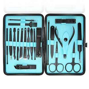 Professional 18-Piece Manicure <b>Pedicure</b> Kit Stainless Steel <b>Tools</b> Portable Case Classic Style Nail Care Set with High Quality - Product Image 4