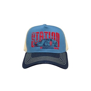 Casquette Trucker personnalisée à 5 panneaux avec dos en maille et fermeture Snapback, logo brodé, fabricant en gros - Product Image 6