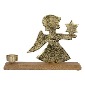 Sapin de Noël en métal de haute qualité avec base en bois, article cadeau de Noël pour décoration festive, cadeau de baptême, pour la décoration - Product Image 6