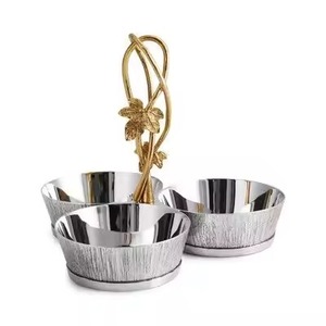 Exclusive Design Metal Dry Fruit Bowl Elegant Snack Dish Decorative Tableware Modern Gift Collection - Product Image 4