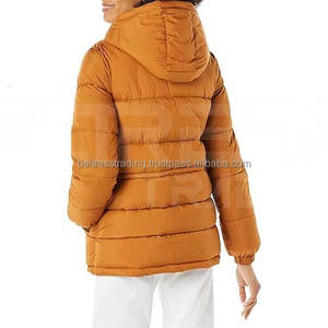 Manteau d'hiver isolé lourd pour femmes dernière conception cordon de serrage taille doudoune doublure en laine de nylon longue longueur vêtements tissés - Product Image 2