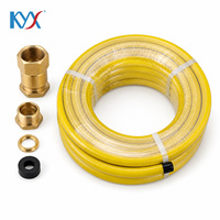 Kit de raccordement au gaz en laiton, 2 pièces, tuyau flexible en spirale durable pour applications résidentielles au gaz naturel