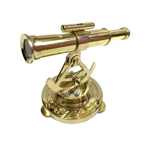 <b>Vintage</b> Brass Nautical Alidade Telescope with <b>Compass</b> Wholesale Marine Navigation Gift OEM Manufacturer - Product Image 2