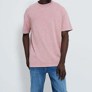 T-shirt Oversize 240 GSM Délavé à l'Acide, Streetwear Homme, Logo Personnalisé, Coton Épais, Vente en Gros OEM, 100% Coton - Product Image 3