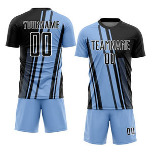 Maillots de football à manches courtes imprimés, légers et respirants, de haute qualité, en polyester, ensemble uniforme de football - Product Image 1