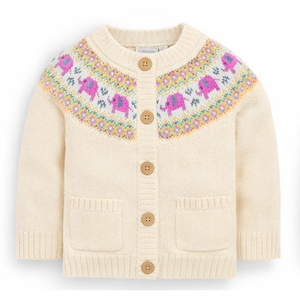 Nouvelle Arrivée Pull Jacquard Rayé Tricoté Sur Mesure pour Bébés Filles, Collection Automne Hiver, Designs de Marques de Luxe, Vente en Gros - Product Image 1