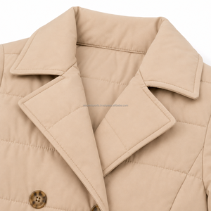 High Quality OEM Bulk <b>Women</b>’s Long <b>Hooded</b> Puffer <b>Jacket</b> Thick Warm Waterproof Down Coat Elastic Waist Packable Fleece Lined <b>Fur</b> - Product Image 4