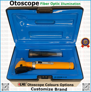 Wholesale Price LAPA MASTER High Quality Reusable Lightweight Eco-Friendly Manual Fiber Optic Otoscope Orange Instrument Set 1 - Product Image 5