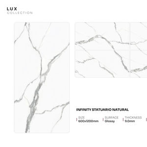 Panneau en porcelaine brillant réfléchissant NovaLux 600x1200mm 60x120cm 24x48 pouces Surface architecturale de caractère - Product Image 1