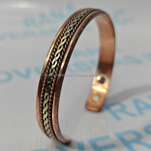 Bracelet magnétique en cuivre pur de qualité supérieure pour hommes et femmes, soulagement de l'arthrite et des douleurs articulaires - Product Image 5