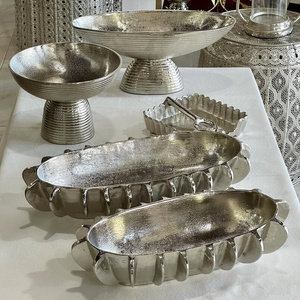 Luxury Look Japanese Design Metal Serving Bowl With Latest Design Serving Bowls Platters for <b>Table</b> Top Serve Wedding <b>Occasion</b> - Product Image 1