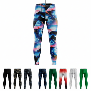 Quick Dry Comfortable Compression Leggings Customized 3D Printed Gym Running Workout Stretch Athletic Tights Fitness Pants - Product Image 1