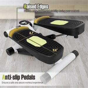Mini Stepper Completo con Intensità Regolabile e Tracker LCD (Bianco) - per Esercizi in Palestra Domestica, Metodo Manuale Incluso - Product Image 4
