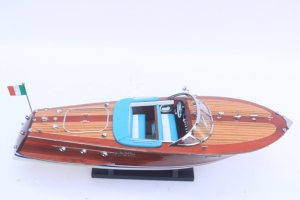 เรือใบจำลอง RIVA ARISTON (ตัวเรือสีขาว) งานแฮนด์เมด ของสะสมงานศิลปะโบราณ ตกแต่งธีมมหาสมุทร ตั้งโชว์ได้ โฮชิมินห์เกีย - Product Image 6
