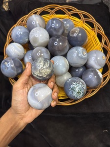 Esfera de Cristal de Ágata Gris Rayada Pulida de Primera Calidad, Bola de Piedra Preciosa Natural, Colección de Gemas, Sanación Reiki, Decoración del Hogar - Product Image 4