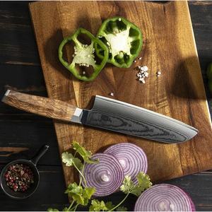 มีดเชฟเหล็กกล้าไร้สนิมขนาด 13 นิ้ว ยี่ห้ออาห์หมัด แฟบริค ผลิตด้วยมือ พร้อมปลอกหนัง ด้ามจับสวยงาม ปรับแต่งได้ตามต้องการ - Product Image 2