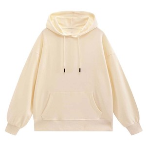 เสื้อฮู้ดดี้ผู้ชายสีเทาแอพริคอตแบบโอเวอร์ไซส์ ผ้าฟลีซหนานุ่ม ขายส่งเสื้อผ้าสตรีทแวร์ สหรัฐอเมริกา ยุโรป สหราชอาณาจักร - Product Image 6