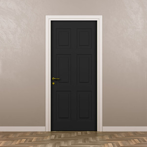 Factory Direct Sale Low MOQ Wood Plastic Composite WPC Door With <b>Frame</b> Waterproof Soundproof Indoor Room for Home Villa Hotel - Product Image 5