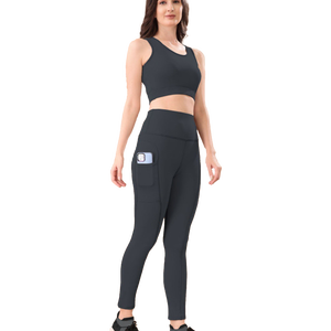 Training High Quality Sports <b>Bra</b> High Waist Leggings Suit Long Sleeve Workout Wear Gym Sportswear Women Fitness Clothes Yoga Set - Product Image 1