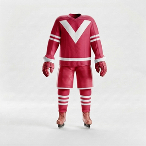 Uniforme de hockey sobre hielo, ropa deportiva de calidad profesional, camiseta y pantalones personalizados, tela transpirable de secado rápido para clubes y escuelas - Product Image 1