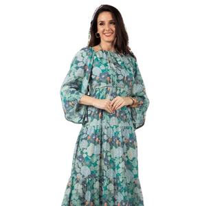Wholesale Supply Premium Floral Printed Long <b>Kurta</b> Set Best Price Everyday Fashion Forward From India Made of Silk and Cotton - Product Image 1