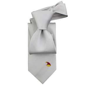 Cravate personnalisée en soie tissée, motifs rouge et jaune, chapeau de Père Noël, blanche-neige, Joyeux Nouvel An, Noël - Product Image 2