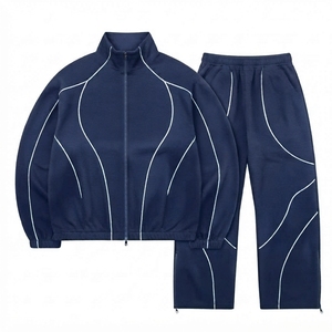 <b>Low</b> MOQ High Quality Custom Logo Zipper Hoodies and <b>Flared</b> Sweatpants Oversized Tracksuits For Unisex New Arrival - Product Image 6