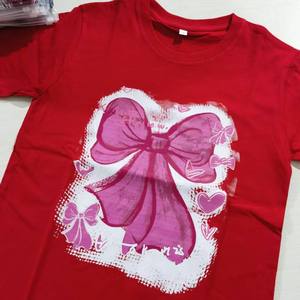 Camiseta de verano con lazo y manga corta para mujer, camiseta holgada con estampado en el cuello, estilo informal elegante, ligera y ecológica, S-3XL - Product Image 2