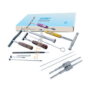 Élévateurs vertébraux Cobb courbés, ensemble de 3 pièces, instruments chirurgicaux orthopédiques en acier inoxydable de haute qualité, certifiés CE, manuels - Product Image 6