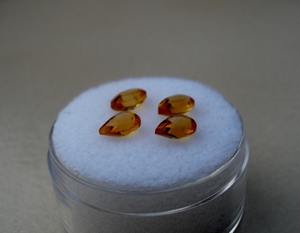 Pérolles de citrine naturelle 4x6mm certifiées par un tiers pour la fabrication de bijoux verts - Product Image 3