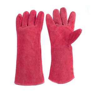 Gants de soudage antistatiques en cuir de vachette de haute qualité, gants de sécurité industriels ignifuges, gants de construction robustes - Product Image 4
