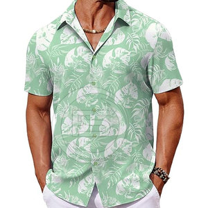 Camiseta Hawaiana de Verano, Camiseta Hawaiana Personalizada con Logotipo Personalizado, Camiseta Hawaiana de Marca Privada en Venta - Product Image 1