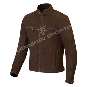 Chaqueta de Motociclista para Hombre, de Cuero Nubuck Genuino, con Protección CE, de Alta Calidad - Product Image 3