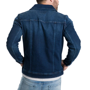 Free Sample Men's Denim Jacket Comfortable Fabric Wholesale Customizable Best Quality - Product Image 2