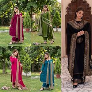 NUEVO DISEÑO ESPECIAL PARA EID, Conjunto de Traje Salwar Kameez Moderno de 3 Piezas con Bordado Intenso para Fiesta o Boda - Product Image 6