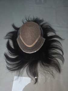 Miraje 100% Human Hair <b>Wig</b> for Men Oupee Silk Base High Density HD Lace <b>Front</b> <b>Wigs</b> Transparent Lace <b>Front</b> Bangladesh Hair Toupee - Product Image 1