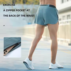 Pantalones Cortos Deportivos para Hombre de Alto Rendimiento, Ecológicos, de Secado Rápido, con Aberturas Laterales, Precio de Fábrica - Product Image 6