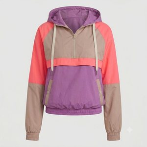 Ensemble coupe-vent 2 pièces pour homme avec logo personnalisé, style vintage, imperméable et respirant, veste et short, streetwear outdoor - Product Image 3