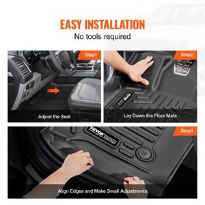 Tappetini Auto SuperCrew per Ford F-150 2015-2024 e Lightning 2022-2024, Design Pieghevole - Product Image 6