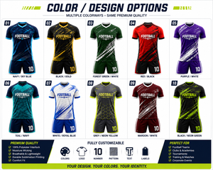 Custom Football Jersey Set Custom Soccer Uniform Team Sportswear Full Sublimation Football <b>Shirt</b> Shorts Socks - Product Image 3