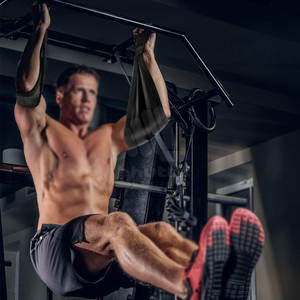 Sangles abdominales réglables en nylon et polyester légers et de haute qualité pour une installation facile, entraînement à domicile, musculation - Product Image 4