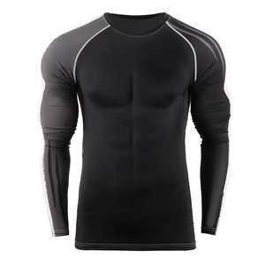Maillot de bain anti-UV à manches courtes, séchage rapide, résistant au chlore, pour homme, protection UV, surf, rashguard - Product Image 1