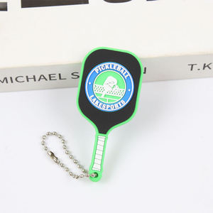 <b>Rubber</b> Tennis Racket Keychain Pickleball Player Keychain Sports Padel Pvc Keychain for Sport Events - Product Image 3