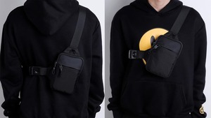 Mini Bolso Bandolera, Bolso de Pecho con Doble Bolsillo, Resistente al Agua, para Hombres y Mujeres, para Correr y Viajar - Product Image 6