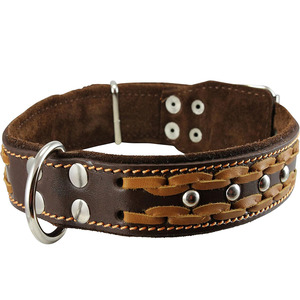 Collares ajustables de cuero trenzado para perros al por mayor, con construcción de cuero artesanal para un mayor confort a bajo precio. - Product Image 4