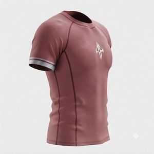 Nueva Camiseta Deportiva de Manga Corta para Hombre con Logotipo Blanco Sublimado, Secado Rápido, Spandex/Poliéster, Cuello Redondo - Product Image 5