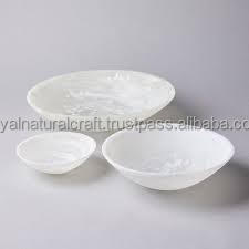 Swirl ODM Bol à salade en résine Couleur personnalisée Vaisselle faite à la main Vaisselle de service de fruits écologique pour la maison et l'hôtel - Product Image 2