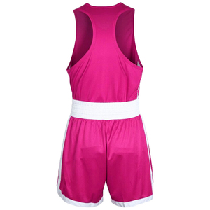 Conjuntos de Uniformes de Boxeo y MMA de Moda, Cuello Redondo, Unisex, Hechos de Poliéster, Color Rosa, Secado Rápido, Duraderos, Ligeros - Product Image 2
