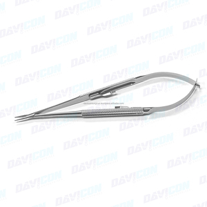 Micro porte-aiguille, en acier inoxydable, chirurgical orfr, de haute qualité, à pointe droite avec serrure, 15cm 1mm, 1 pièce - Product Image 6